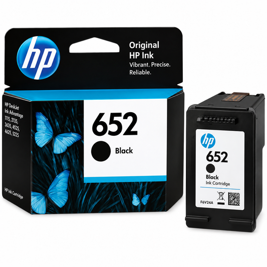 HP 652 BLACK INK CARTRIDGE