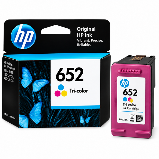 HP 652 TRI-COLOUR INK CARTRIDGE