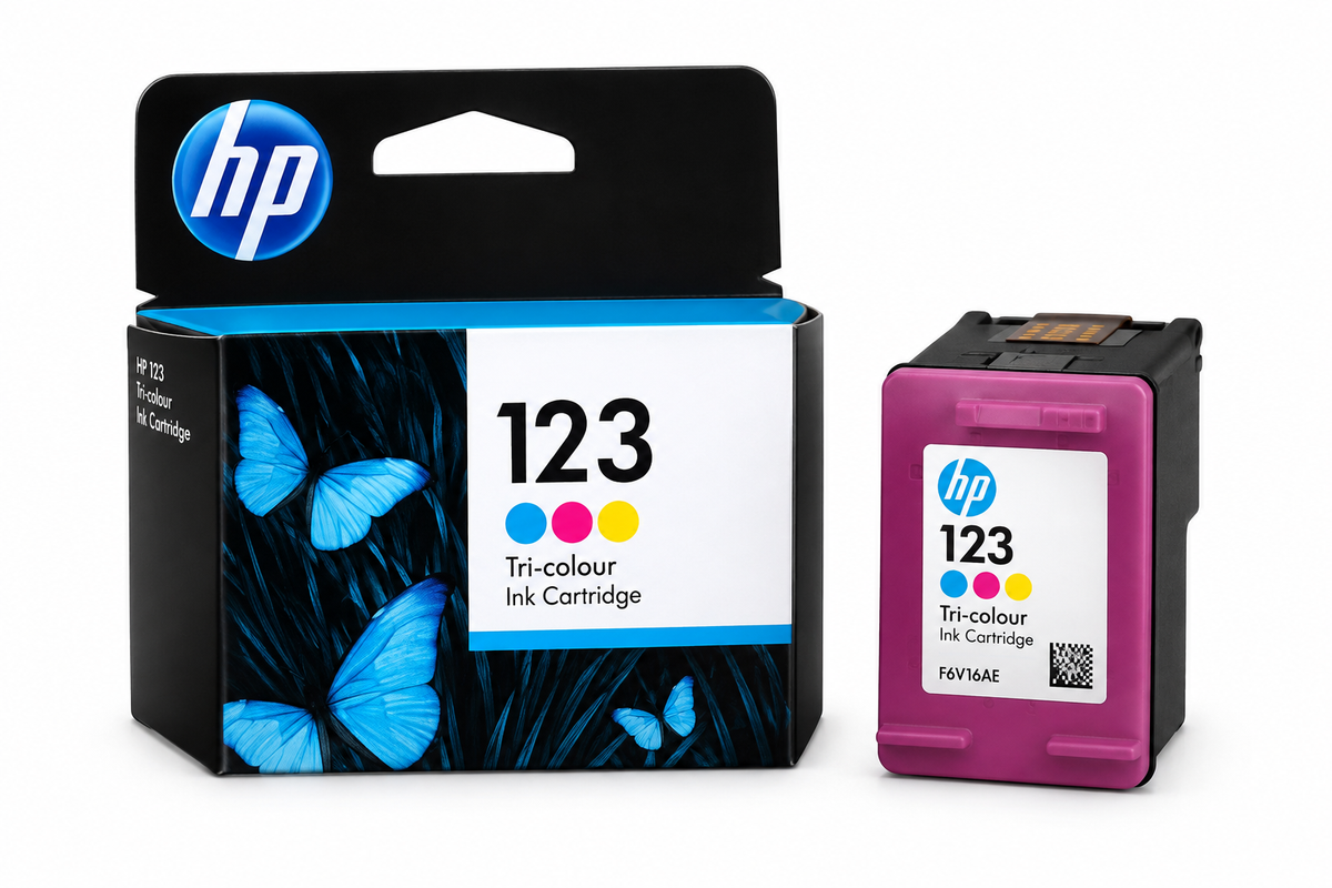 HP 123 TRI-COLOUR INK CARTRIDGE